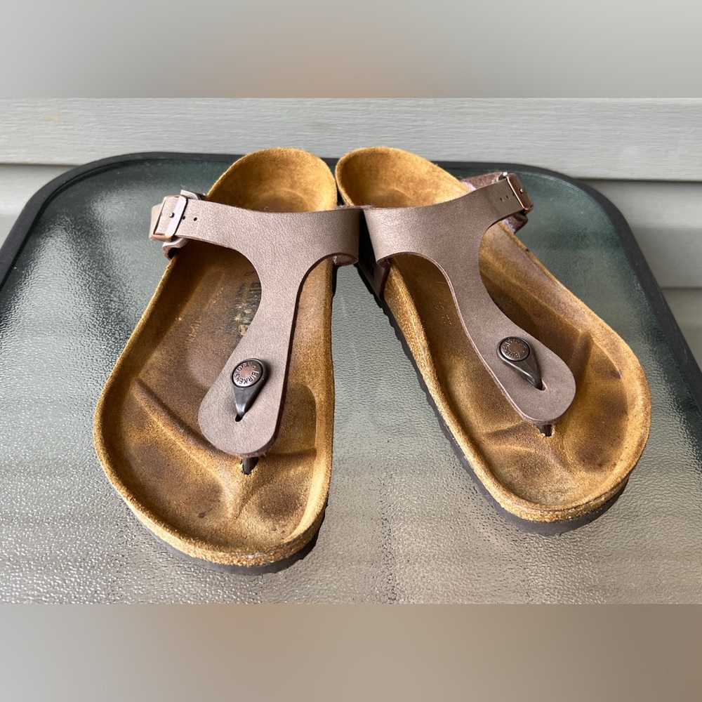 BIRKENSTOCK GIZEH TOBACCO BROWN Sz 40 W9 M7